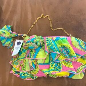 GAP clutch with shoulder strap